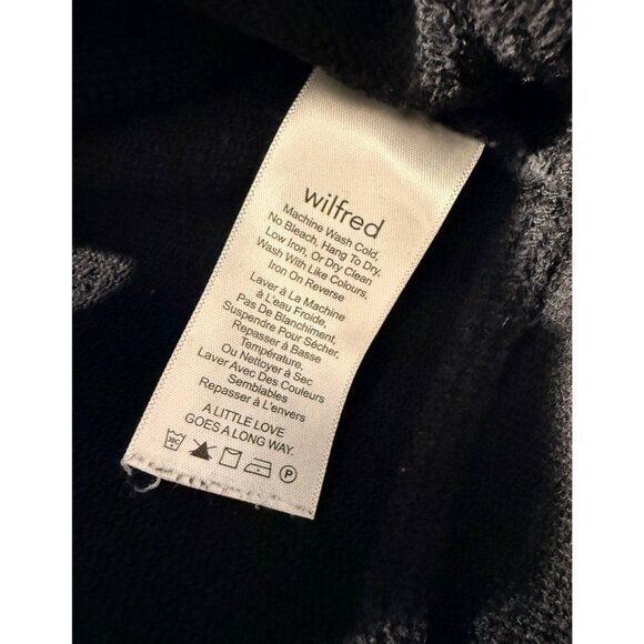 Wilfred Aritzia Diderot Cocoon Sweater Women's XXS Open Front Long Sleeve Black - Picture 5 of 6